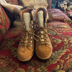 Marc Fisher Women's Isalia Lace Up Hiker Boots Size 6.5